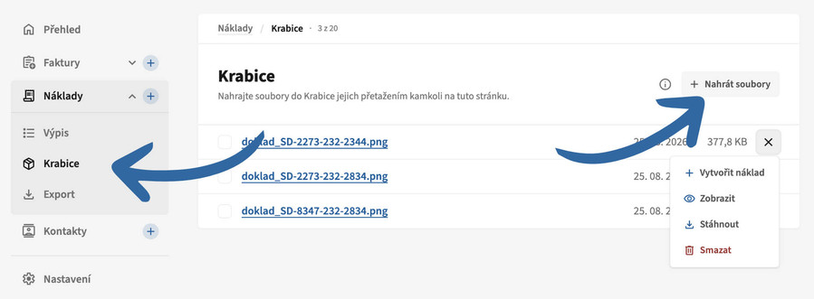 Krabice na doklady